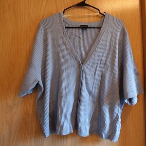 Button Up Crop Cardigan Top